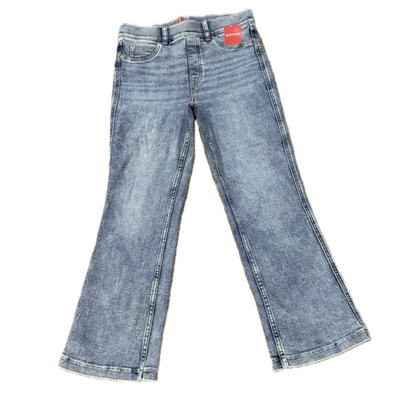 SPANX Denim - 👖🍑 SPANX NWT Kick Flare Jeans | Indigo Sky High-Rise Sculpting Stretch Denim | M